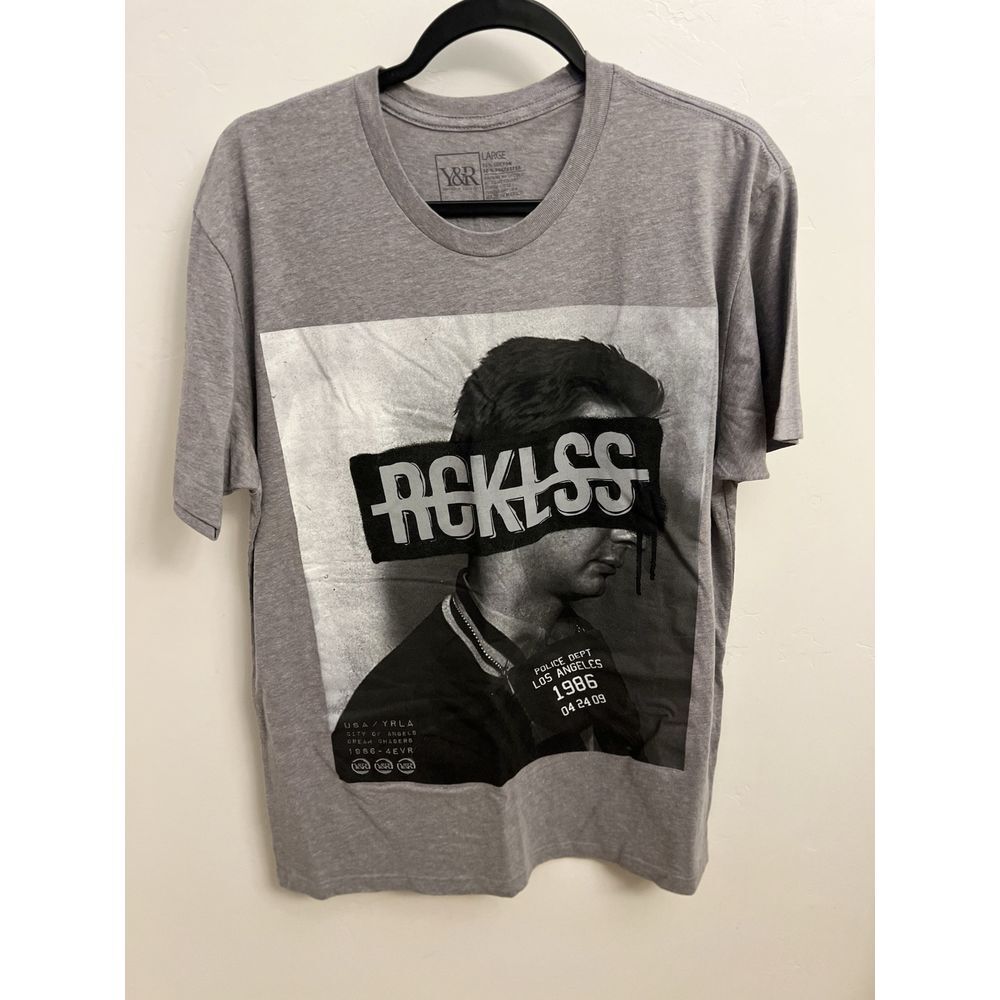 Young & Reckless Gray Short Sleeve Tshirt Size Large
